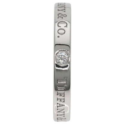 TIFFANY&Co. Flat band 3P Diamond Ring Platinum PT950 Ladies [Used]