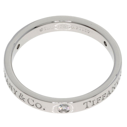 TIFFANY&Co. Flat band 3P Diamond Ring Platinum PT950 Ladies [Used]