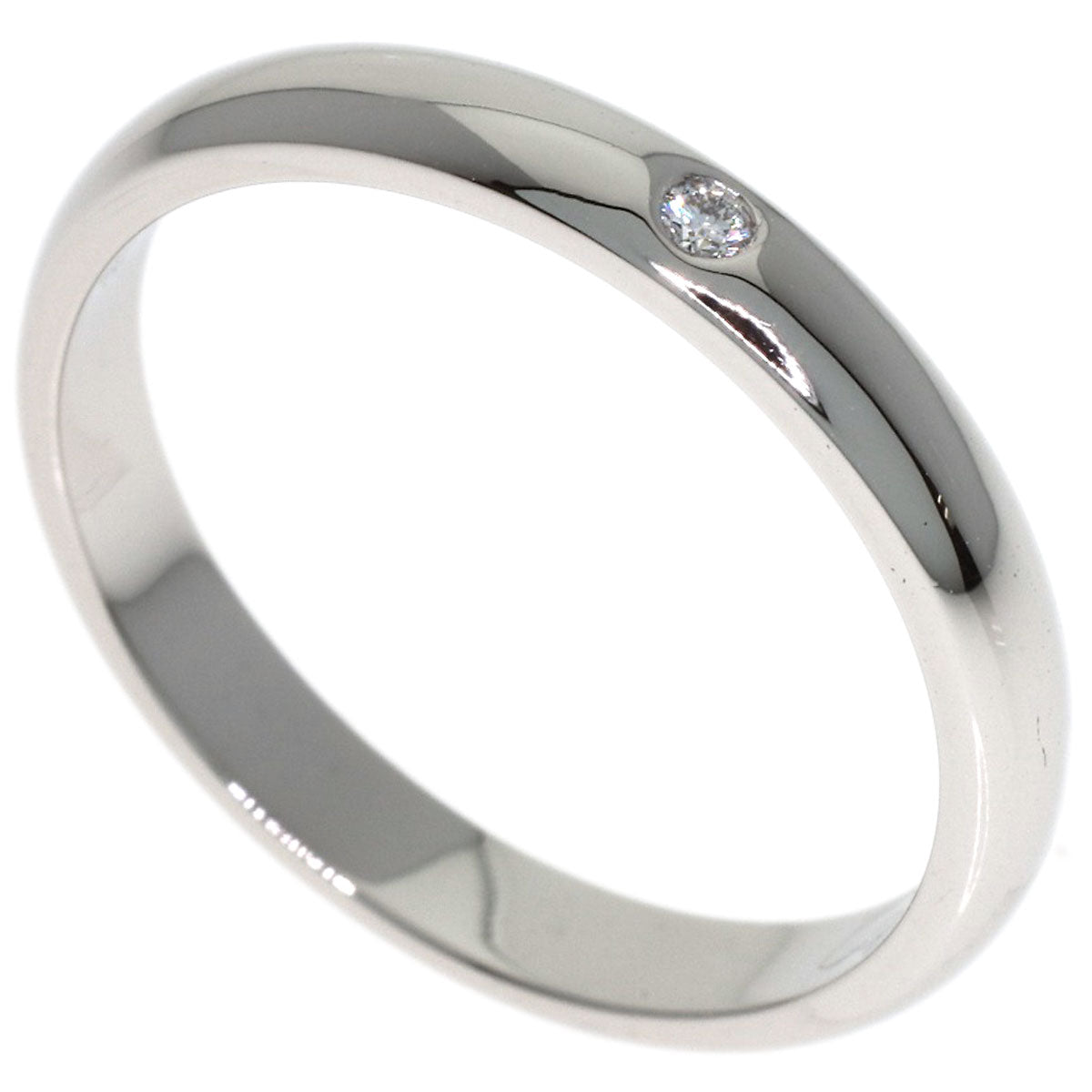 TIFFANY&Co. Wedding 1P Diamond #47 Ring Platinum PT950 Ladies [Used]