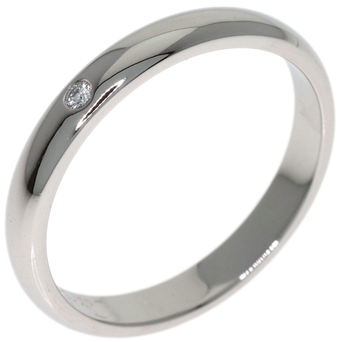 TIFFANY&Co. Wedding 1P Diamond #47 Ring Platinum PT950 Ladies [Used]