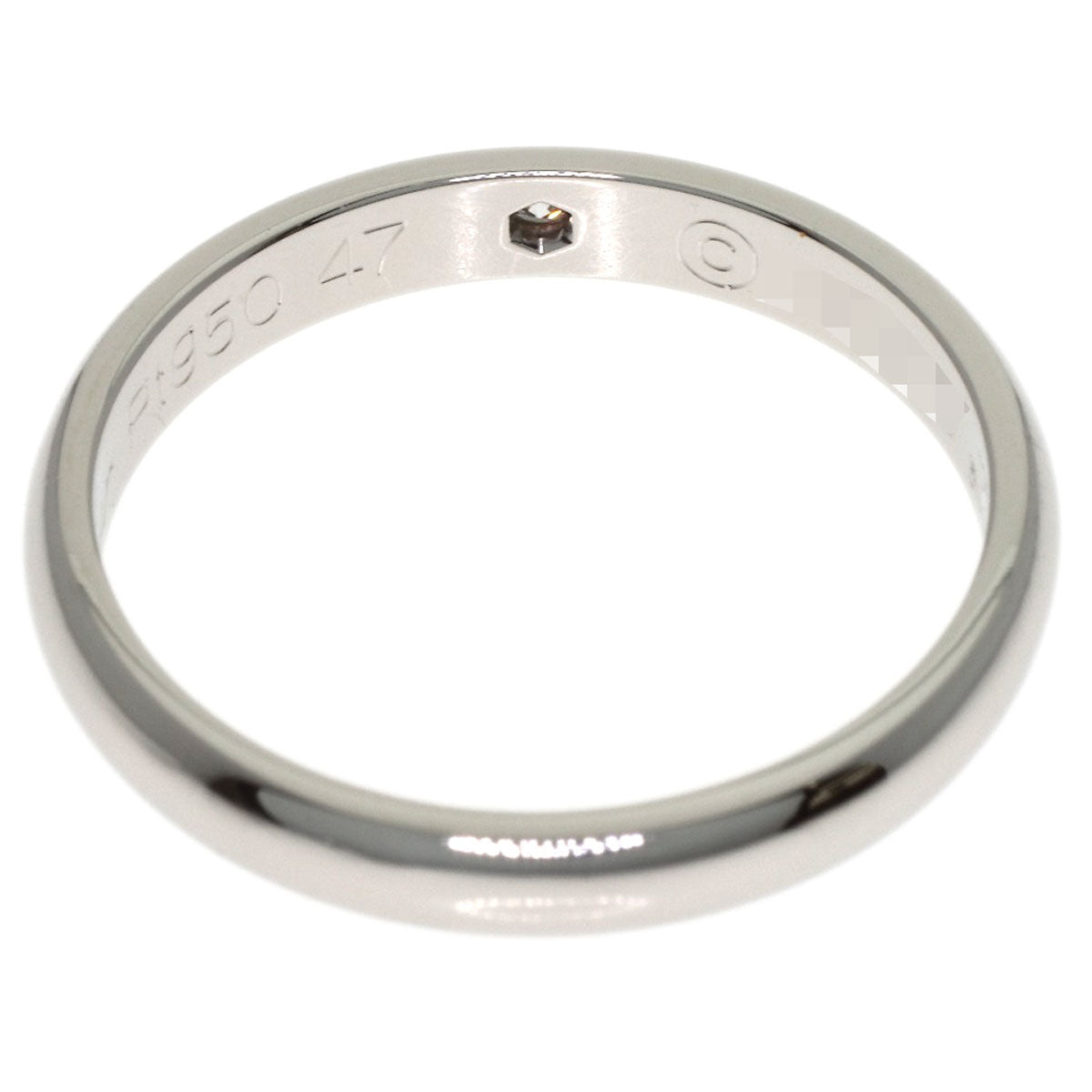 TIFFANY&Co. Wedding 1P Diamond #47 Ring Platinum PT950 Ladies [Used]