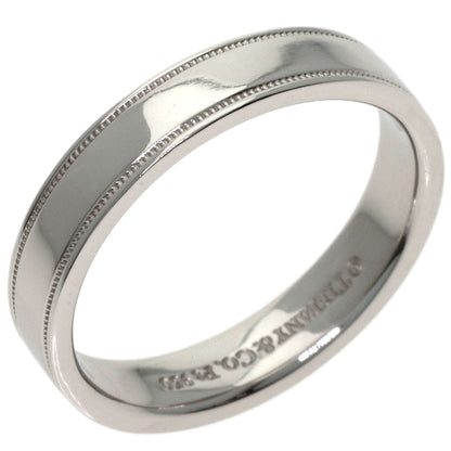 TIFFANY&Co. Milgrain Ring Platinum PT950 Ladies [Used]