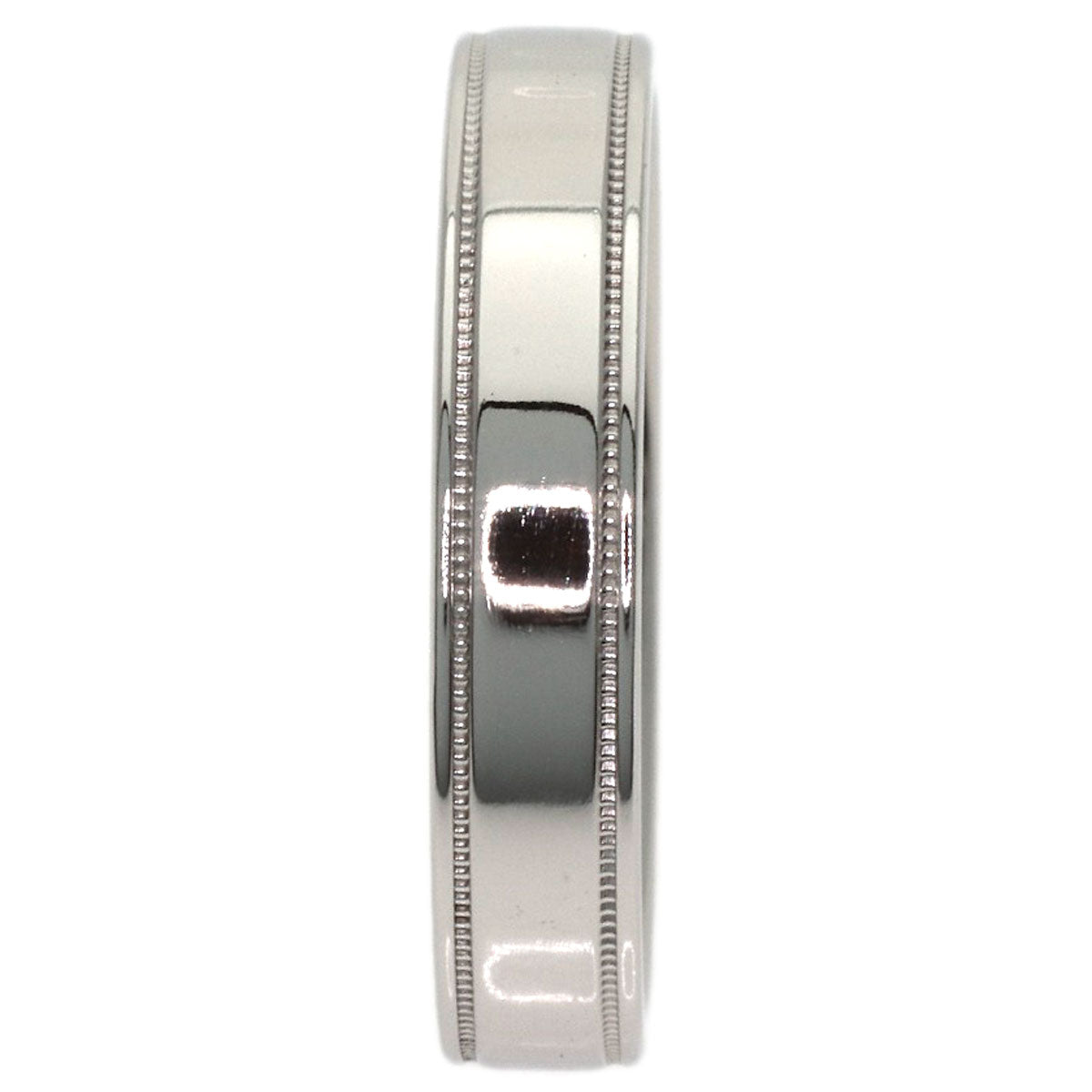 TIFFANY&Co. Milgrain Ring Platinum PT950 Ladies [Used]