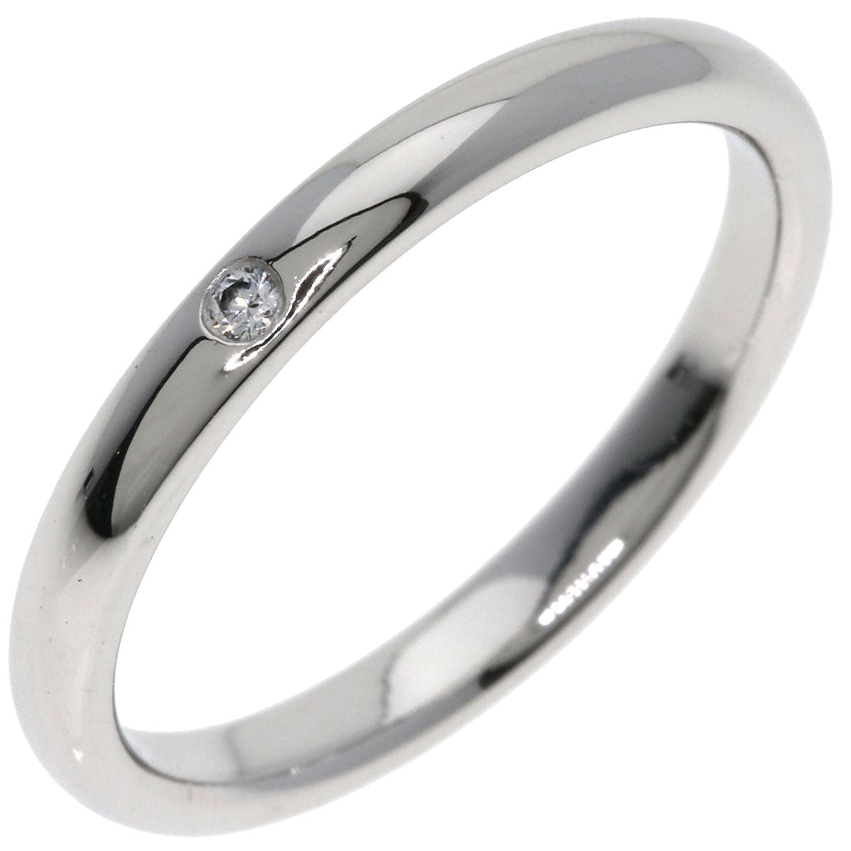 TIFFANY&Co. Wedding 1P Diamond Ring Platinum PT950 Ladies [Used]