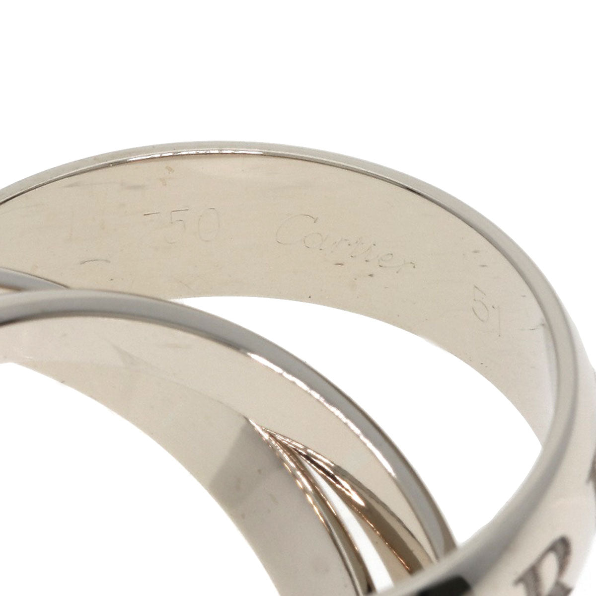 CARTIER Trinity #51 Ring K18 White Gold Ladies [Used]