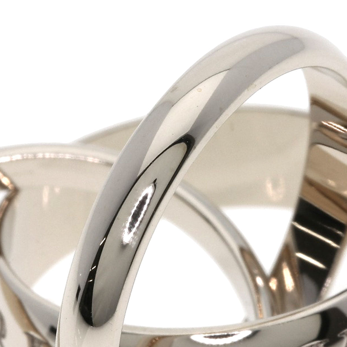 CARTIER Trinity #51 Ring K18 White Gold Ladies [Used]
