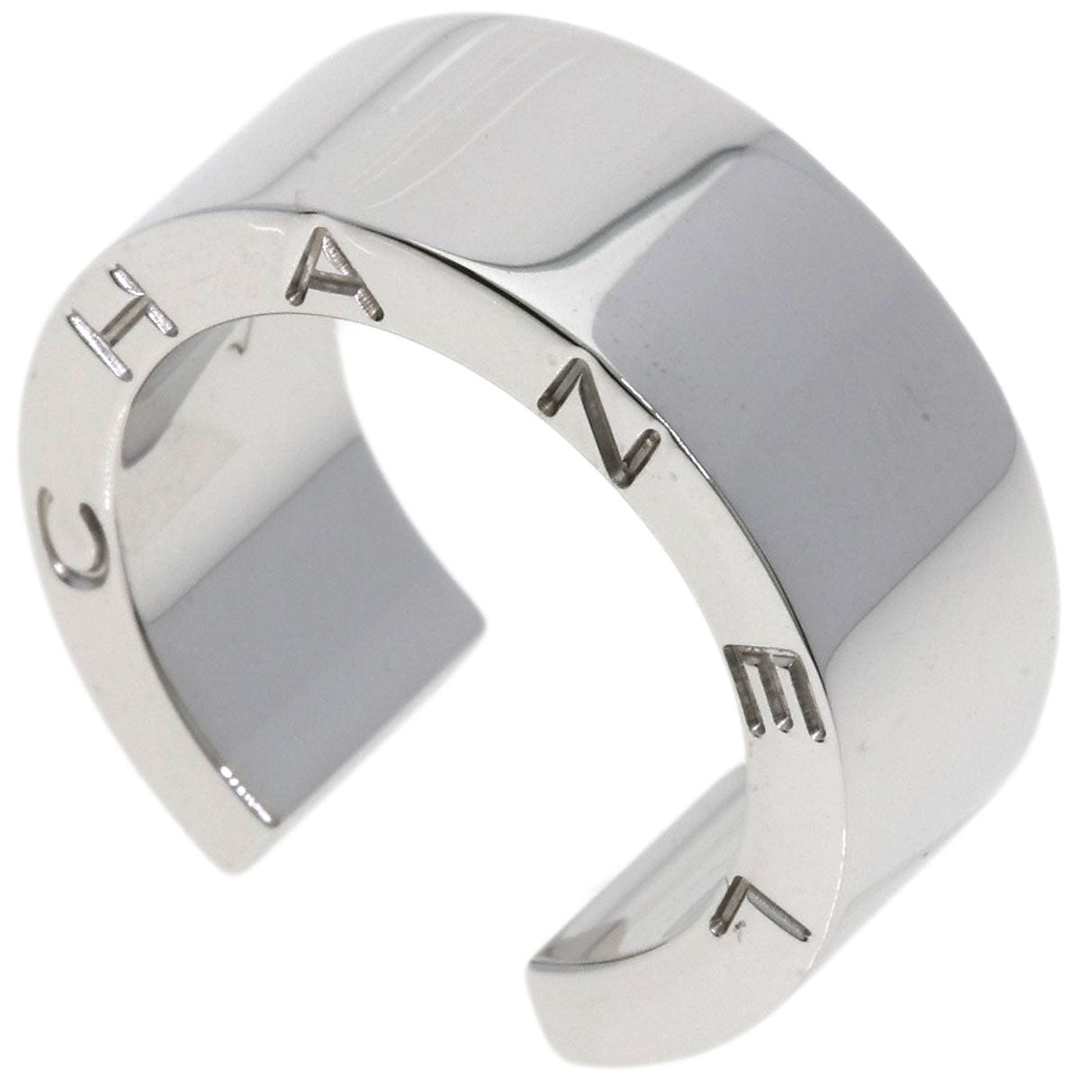 CHANEL Signature Ring K18 White Gold Ladies [Used]