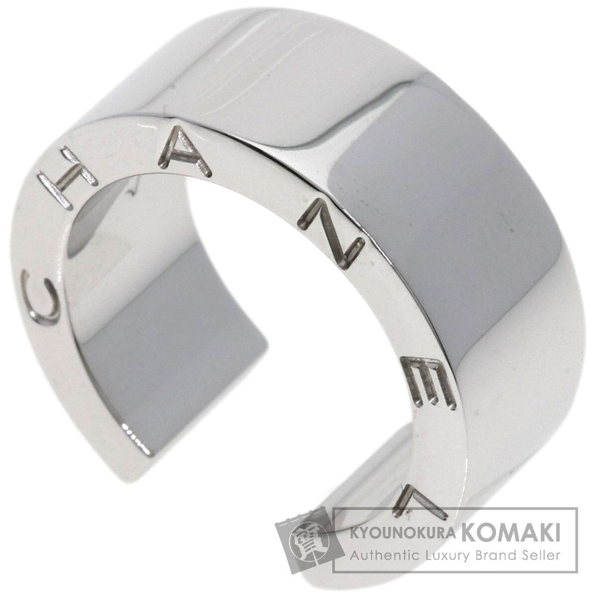 CHANEL Signature Ring K18 White Gold Ladies [Used]