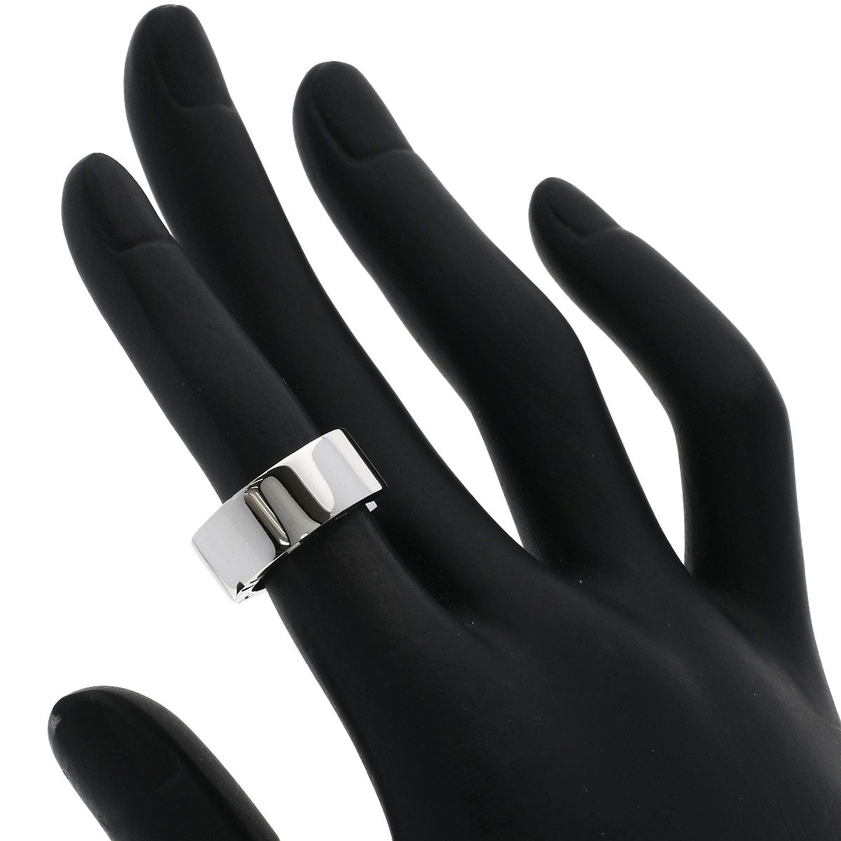 CHANEL Signature Ring K18 White Gold Ladies [Used]