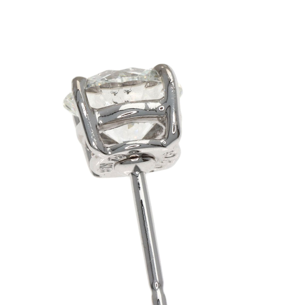 ミキモト ダイヤモンド ピアス K18ホワイトゴールド レディース 【中古】【MIKIMOTO】