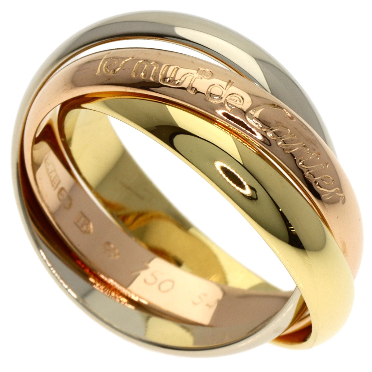 CARTIER Trinity #54 Ring K18 Yellow Gold K18 White GoldLadies [Used]
