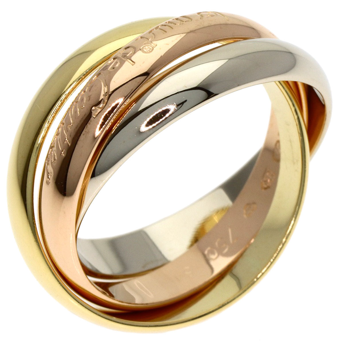 CARTIER Trinity #54 Ring K18 Yellow Gold K18 White GoldLadies [Used]