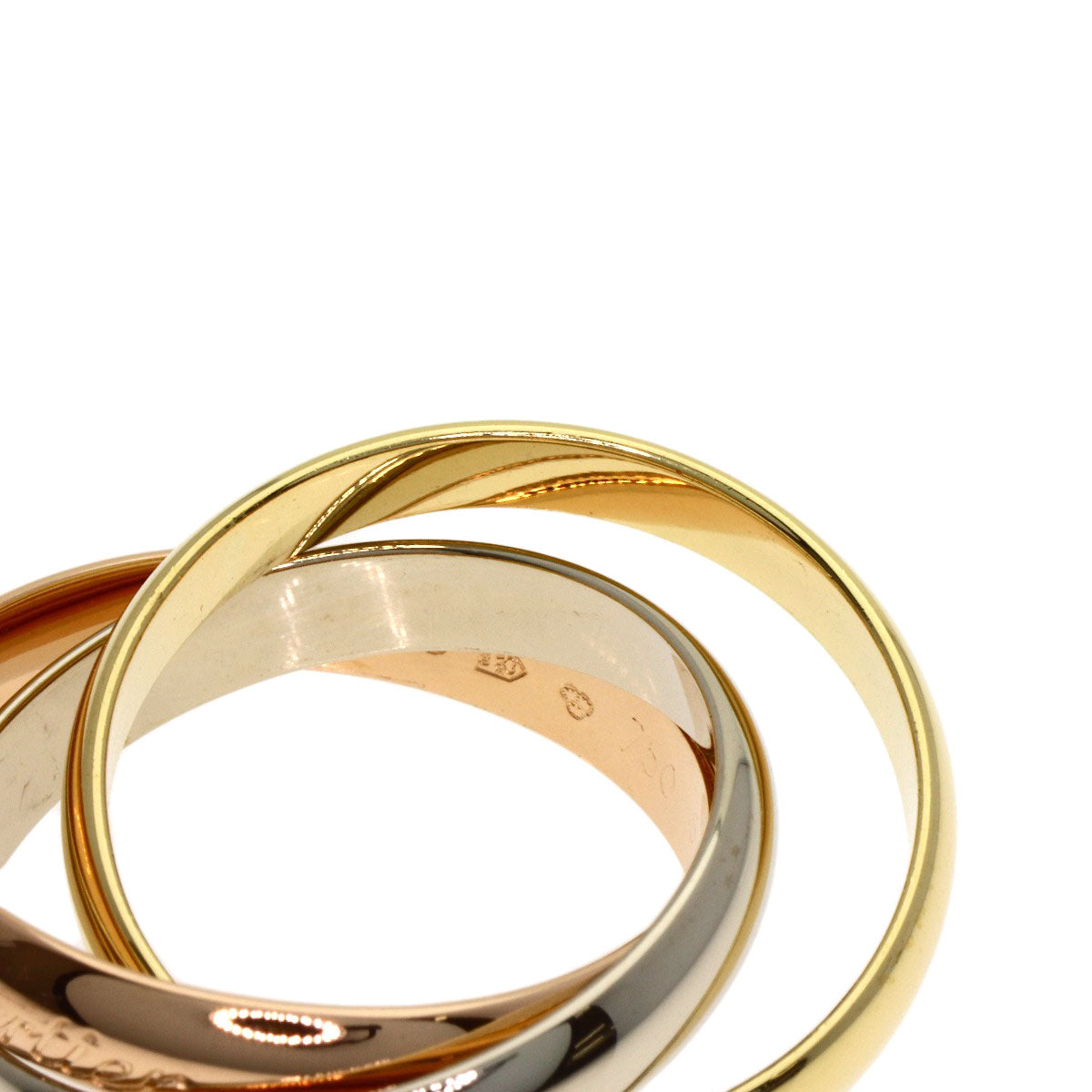 CARTIER Trinity #54 Ring K18 Yellow Gold K18 White GoldLadies [Used]