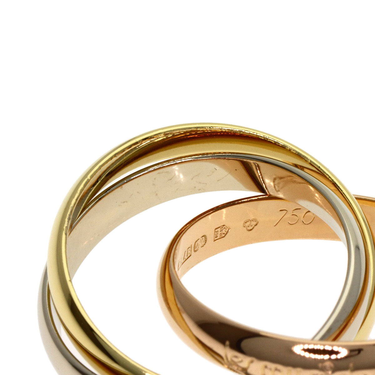 CARTIER Trinity #54 Ring K18 Yellow Gold K18 White GoldLadies [Used]