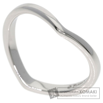TIFFANY&Co. V band Ring Platinum PT950 Ladies [Used]