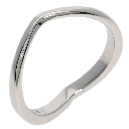 TIFFANY&Co. V band Ring Platinum PT950 Ladies [Used]