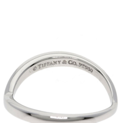 TIFFANY&Co. V band Ring Platinum PT950 Ladies [Used]