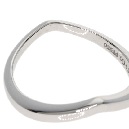 TIFFANY&Co. V band Ring Platinum PT950 Ladies [Used]