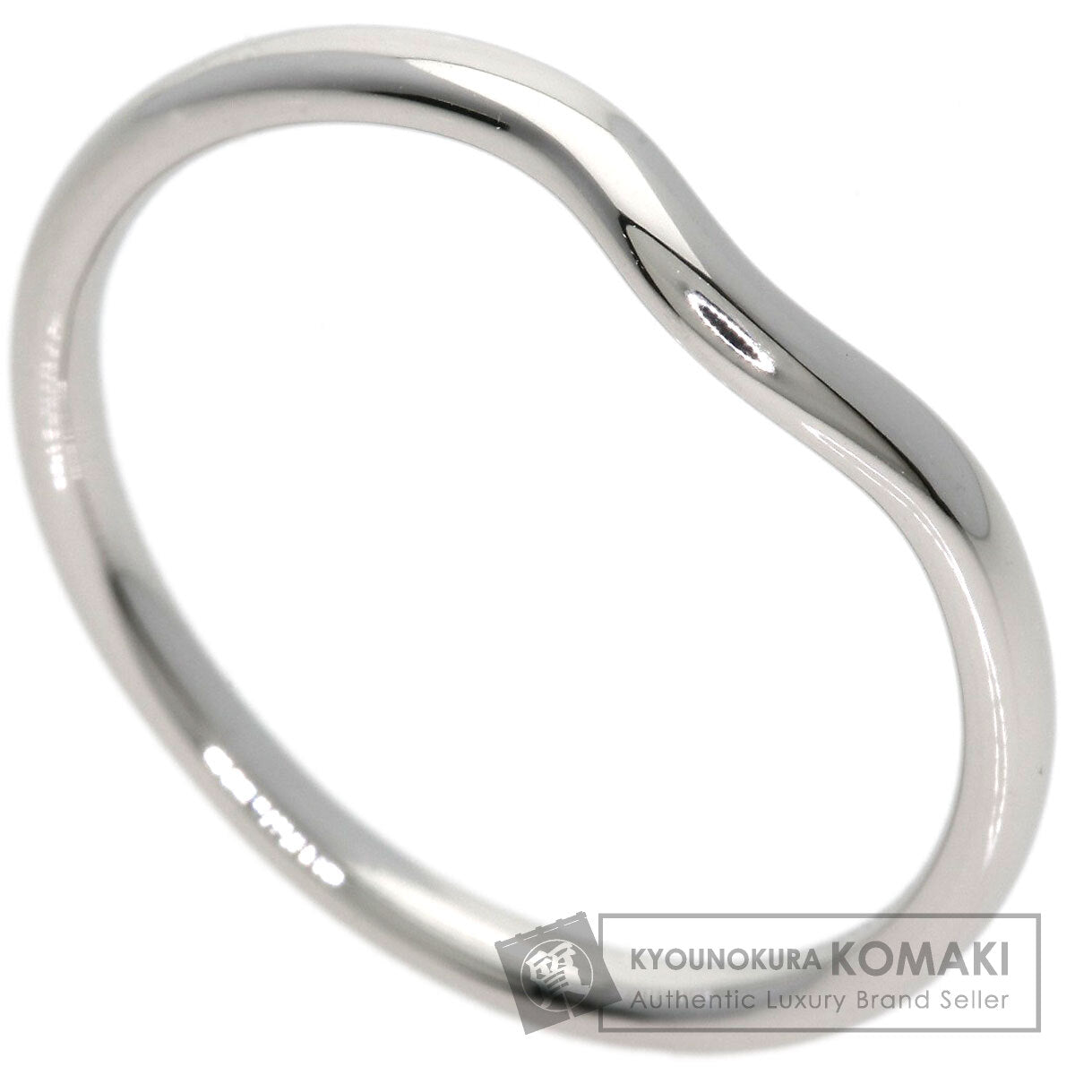 TIFFANY&Co. Curved band Ring Platinum PT950 Ladies [Used]