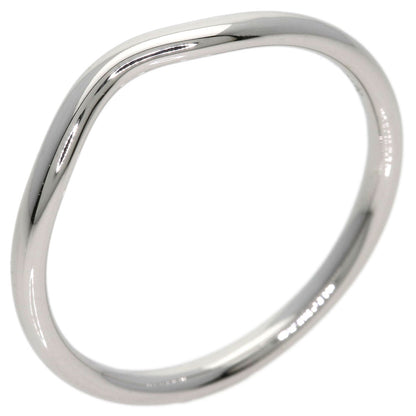 TIFFANY&Co. Curved band Ring Platinum PT950 Ladies [Used]