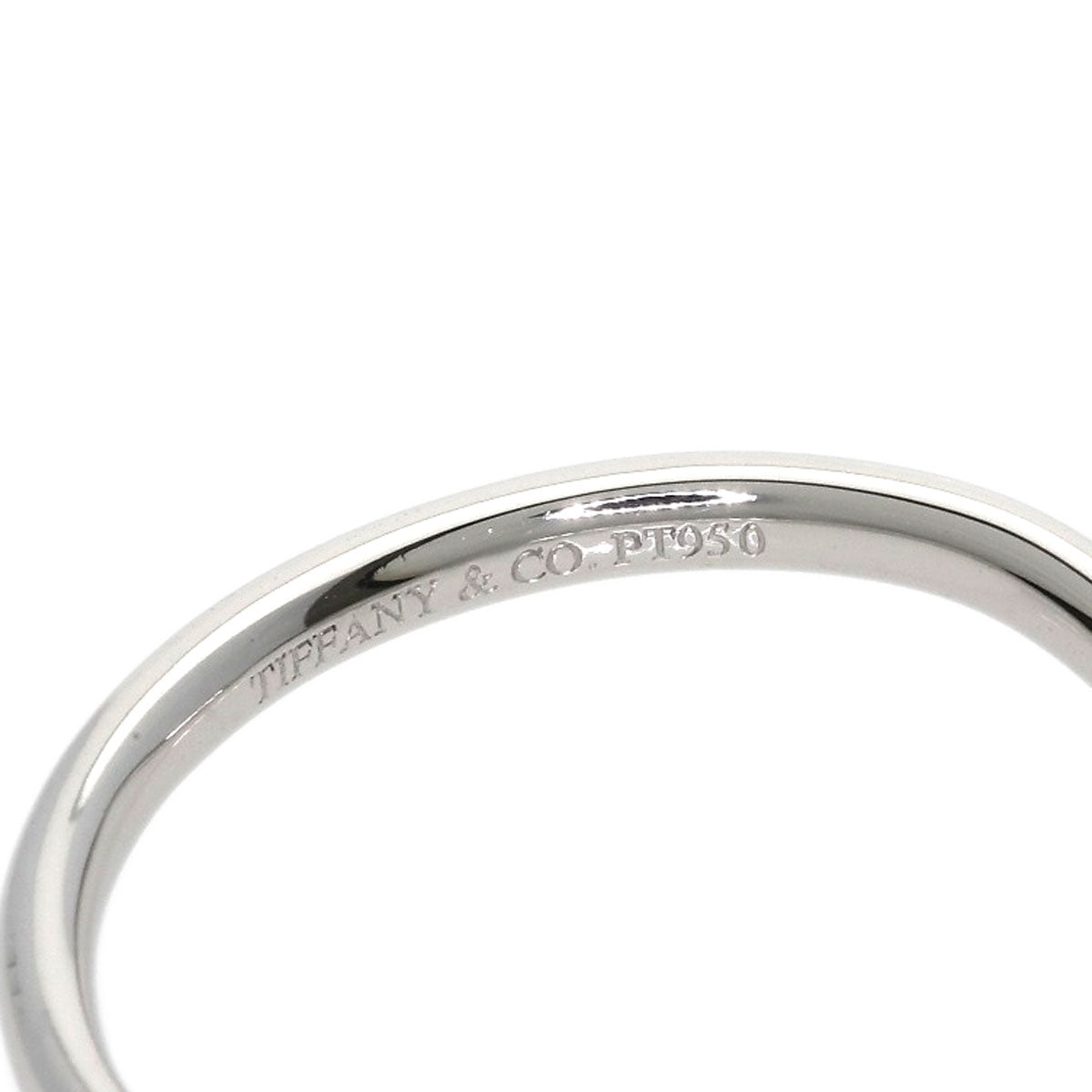 TIFFANY&Co. Curved band Ring Platinum PT950 Ladies [Used]