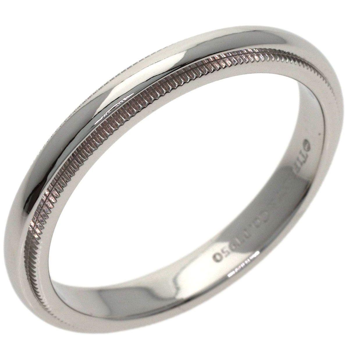 TIFFANY&Co. Milgrain Ring Platinum PT950 Ladies [Used]