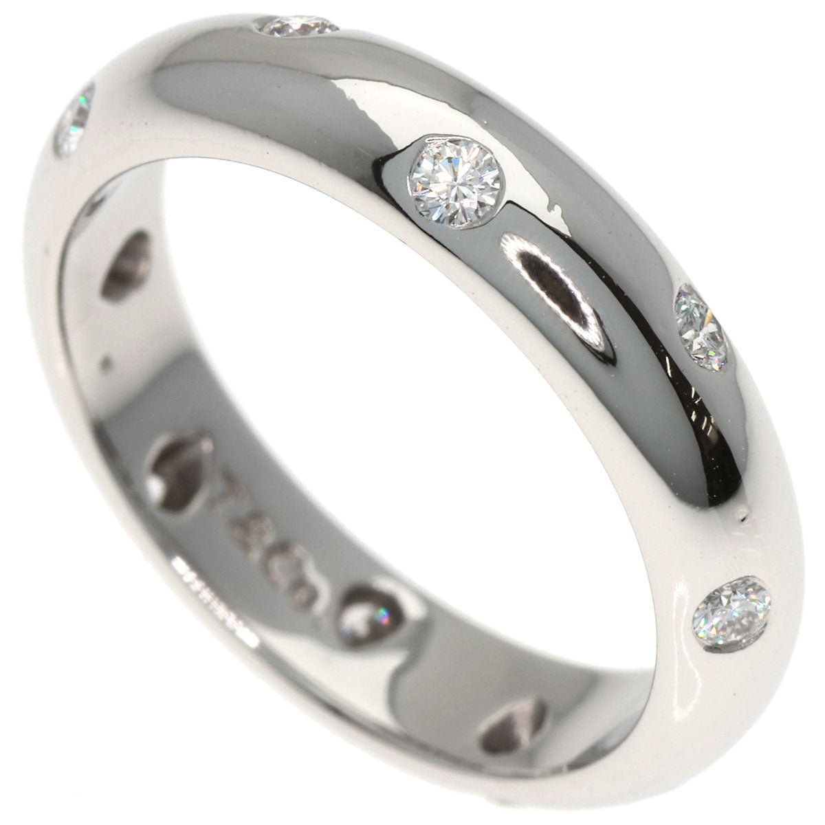 ティファニー ドッツ ダイヤモンド リング・指輪 プラチナPT950 レディース 【中古】【TIFFANY&Co.】