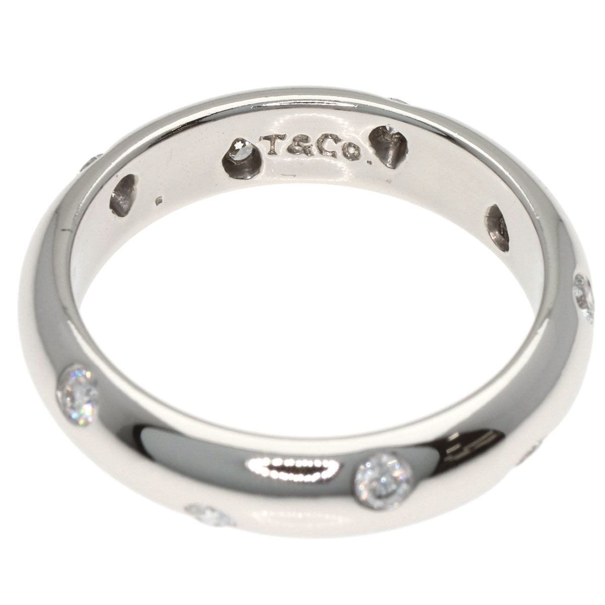 ティファニー ドッツ ダイヤモンド リング・指輪 プラチナPT950 レディース 【中古】【TIFFANY&Co.】