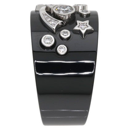 CHANEL Cosmic de Chanel Comet Diamond Ceramic #52 Ring K18 White Gold CeramicLadies [Used]