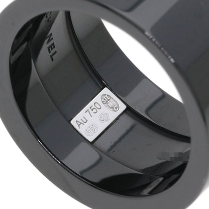 CHANEL Cosmic de Chanel Comet Diamond Ceramic #52 Ring K18 White Gold CeramicLadies [Used]