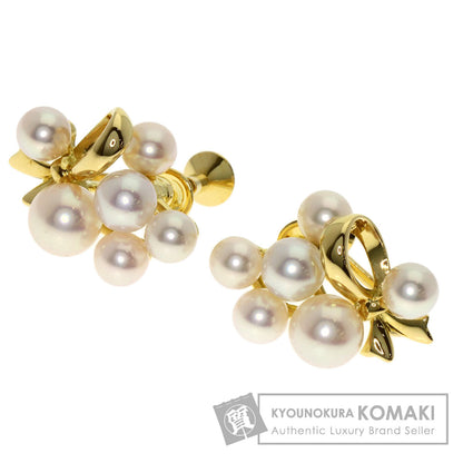 MIKIMOTO Pearl Pearl Earring K18 Yellow Gold Ladies [Used]