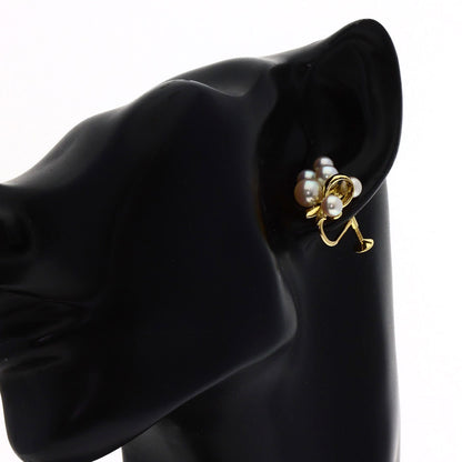 MIKIMOTO Pearl Pearl Earring K18 Yellow Gold Ladies [Used]