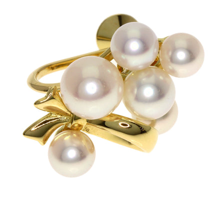 MIKIMOTO Pearl Pearl Earring K18 Yellow Gold Ladies [Used]
