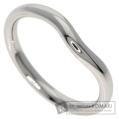 TIFFANY&Co. Curved band Ring Platinum PT950 Ladies [Used]