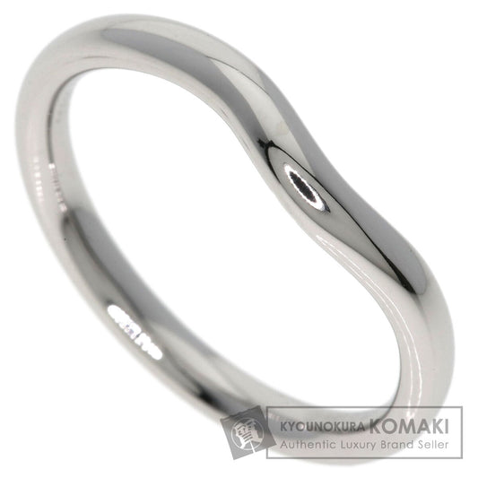 TIFFANY&Co. Curved band Ring Platinum PT950 Ladies [Used]