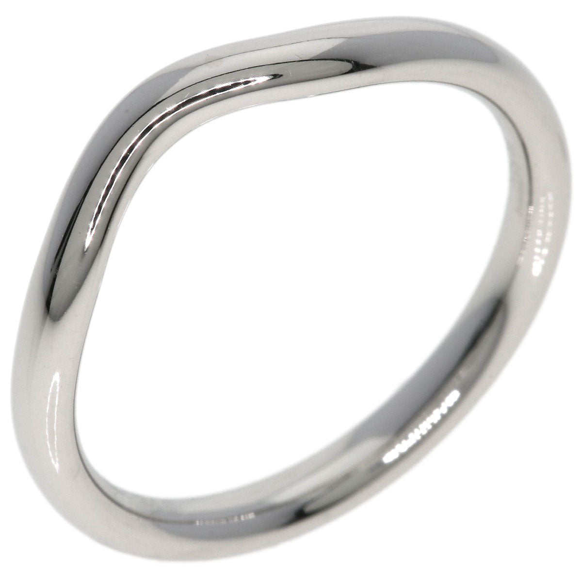 TIFFANY&Co. Curved band Ring Platinum PT950 Ladies [Used]
