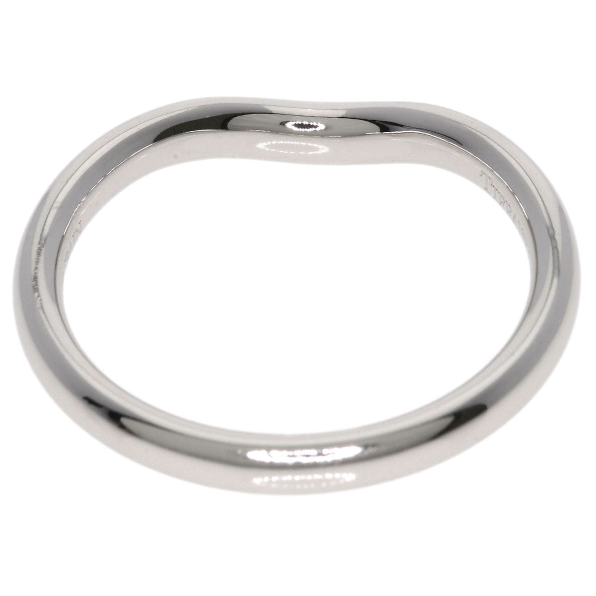 TIFFANY&Co. Curved band Ring Platinum PT950 Ladies [Used]