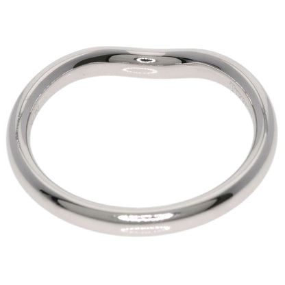 TIFFANY&Co. Curved band Ring Platinum PT950 Ladies [Used]