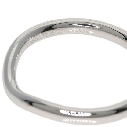 TIFFANY&Co. Curved band Ring Platinum PT950 Ladies [Used]