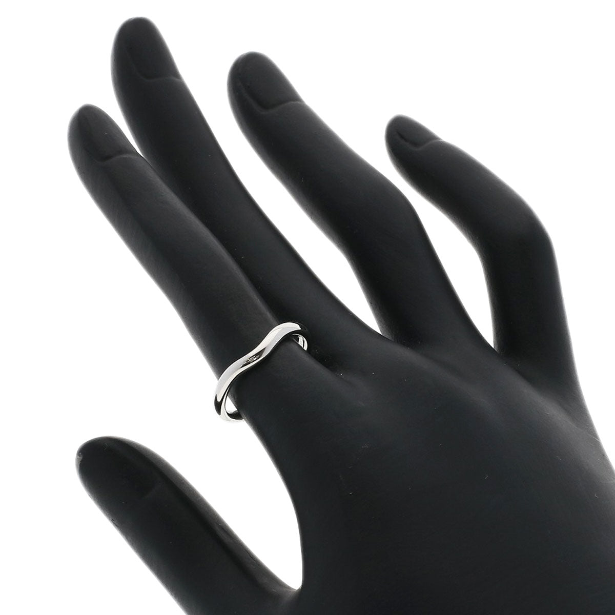 TIFFANY&Co. Curved band Ring Platinum PT950 Ladies [Used]