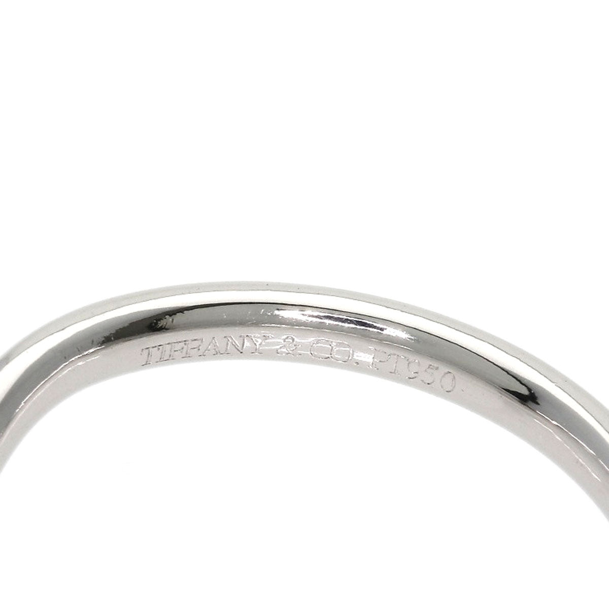TIFFANY&Co. Curved band Ring Platinum PT950 Ladies [Used]