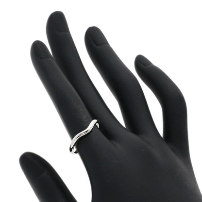 TIFFANY&Co. Curved band Ring Platinum PT950 Ladies [Used]