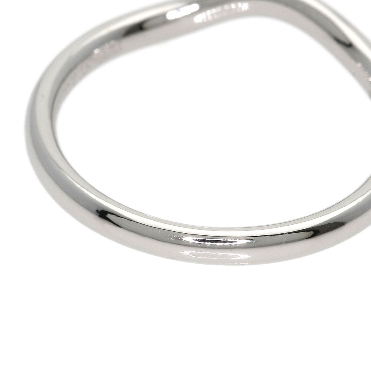TIFFANY&Co. Curved band Ring Platinum PT950 Ladies [Used]