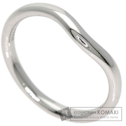 TIFFANY&Co. Curved band Ring Platinum PT950 Ladies [Used]