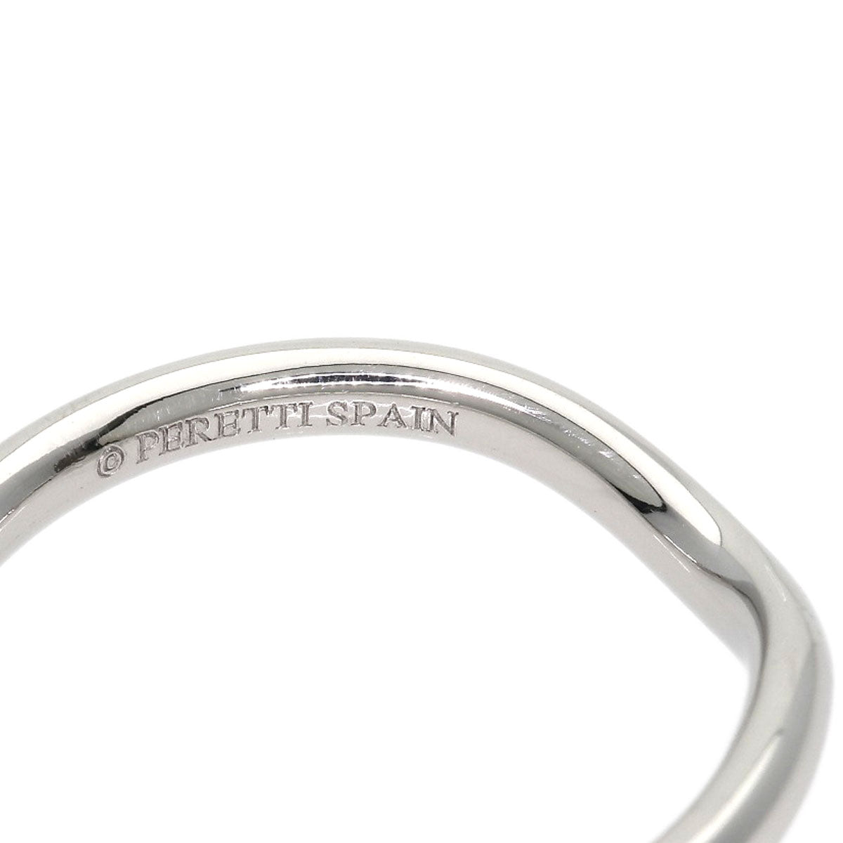 TIFFANY&Co. Curved band Ring Platinum PT950 Ladies [Used]