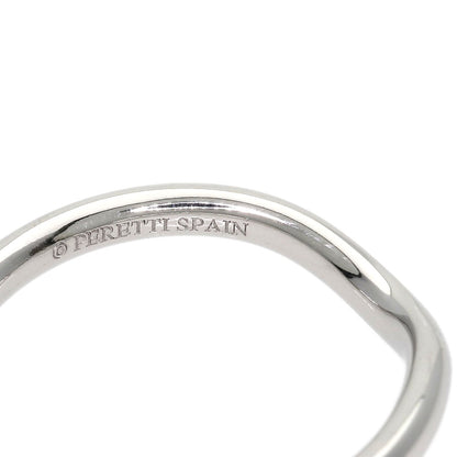 TIFFANY&Co. Curved band Ring Platinum PT950 Ladies [Used]