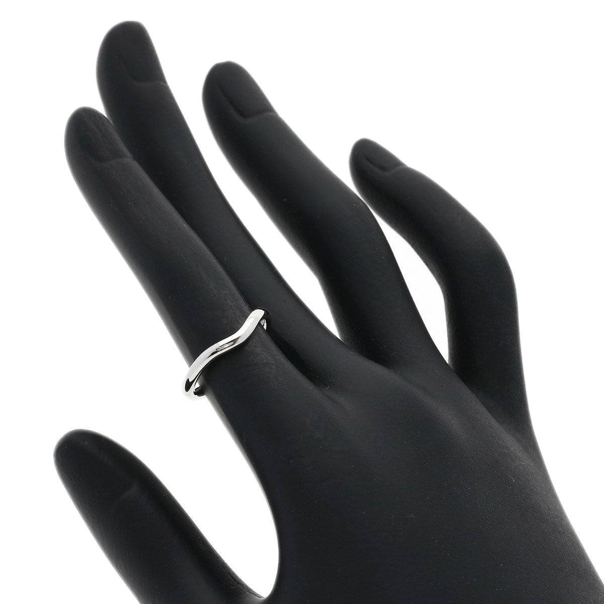 TIFFANY&Co. Curved band Ring Platinum PT950 Ladies [Used]