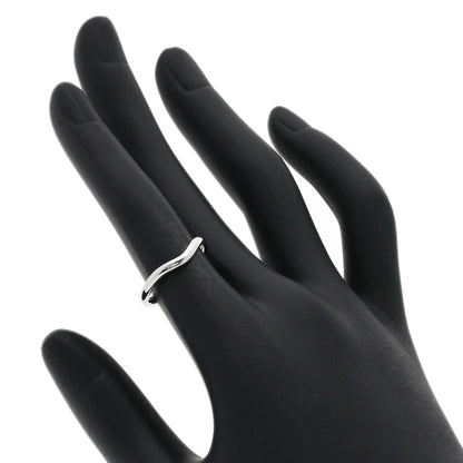 TIFFANY&Co. Curved band Ring Platinum PT950 Ladies [Used]