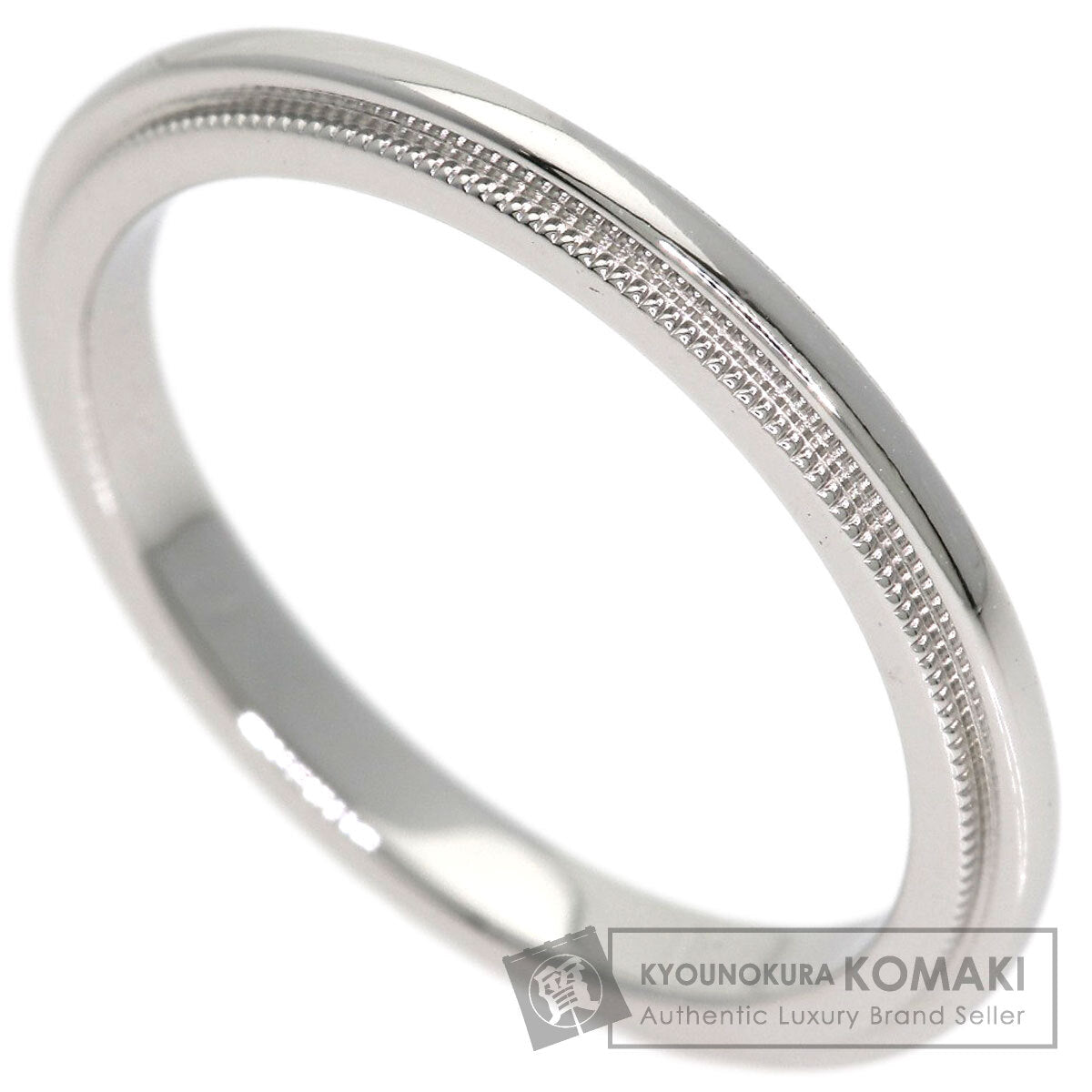 TIFFANY&Co. Milgrain Ring Platinum PT950 Ladies [Used]