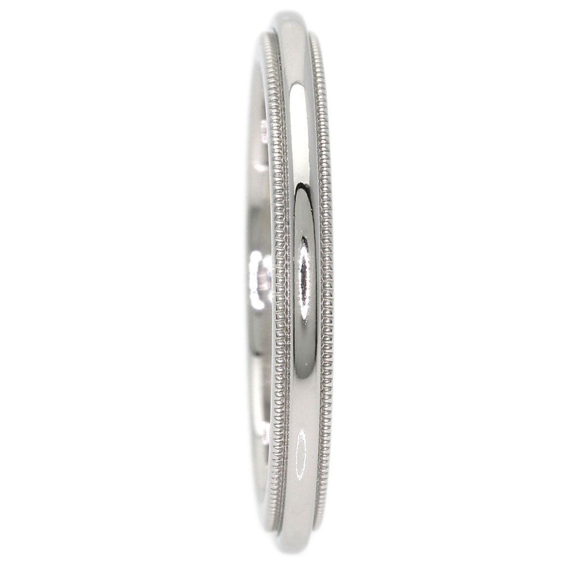 TIFFANY&Co. Milgrain Ring Platinum PT950 Ladies [Used]
